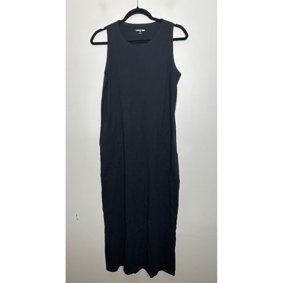 Lands' End Dresses & Skirts - Lands End Women's Black Sleeveless Long Maxi Dress Pockets Size Small 6/8